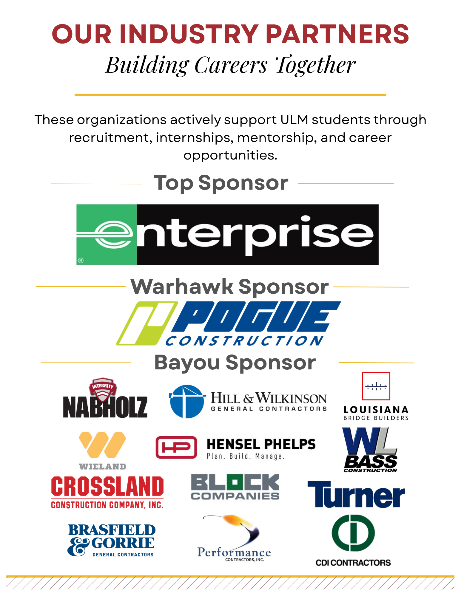 fall 2026 sponsors