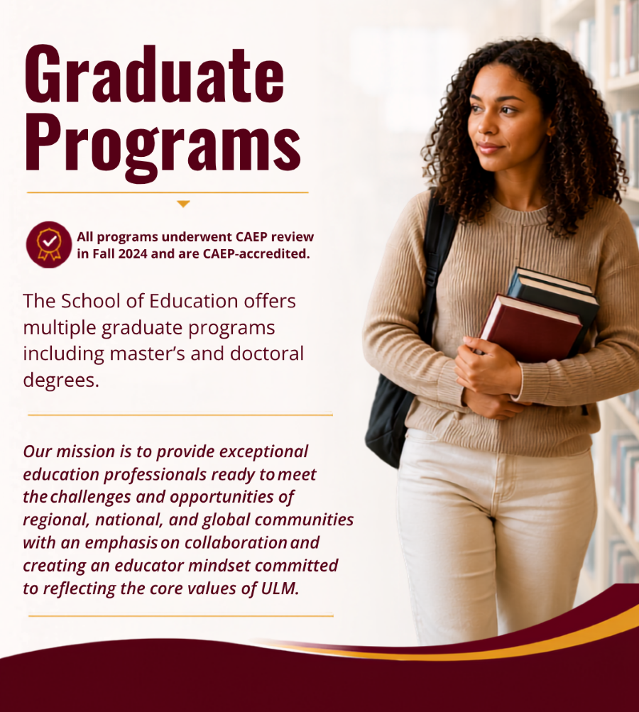 highlights graduate programs at a School of Education that are accredited by CAEP