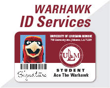 ULM ID card with Ace the Warhawk on it